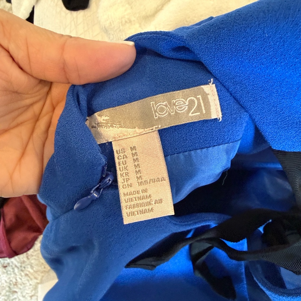 Forever 21 Royal Blue Mini Dress - Picture 5 of 8